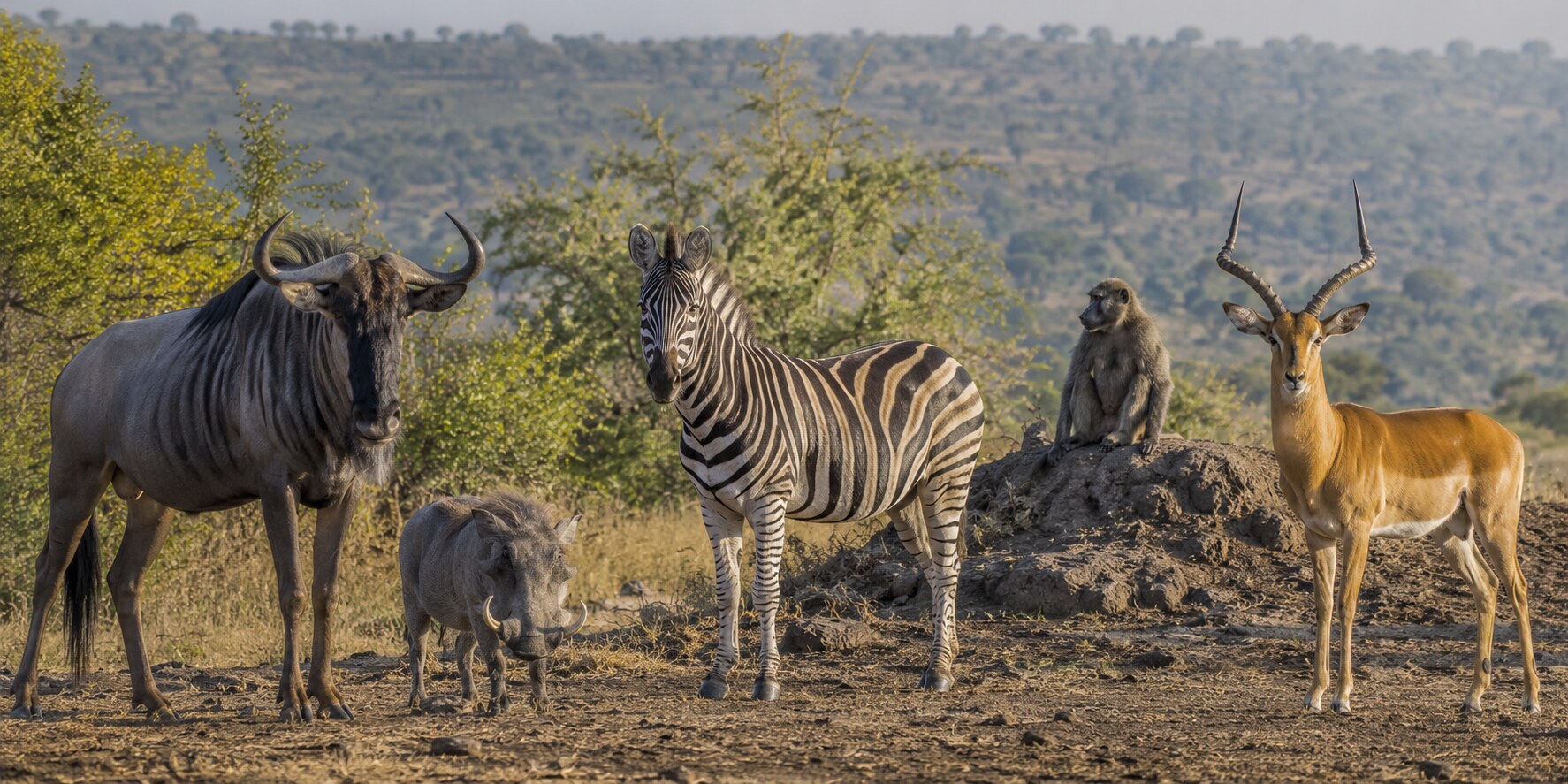 African plains game safari