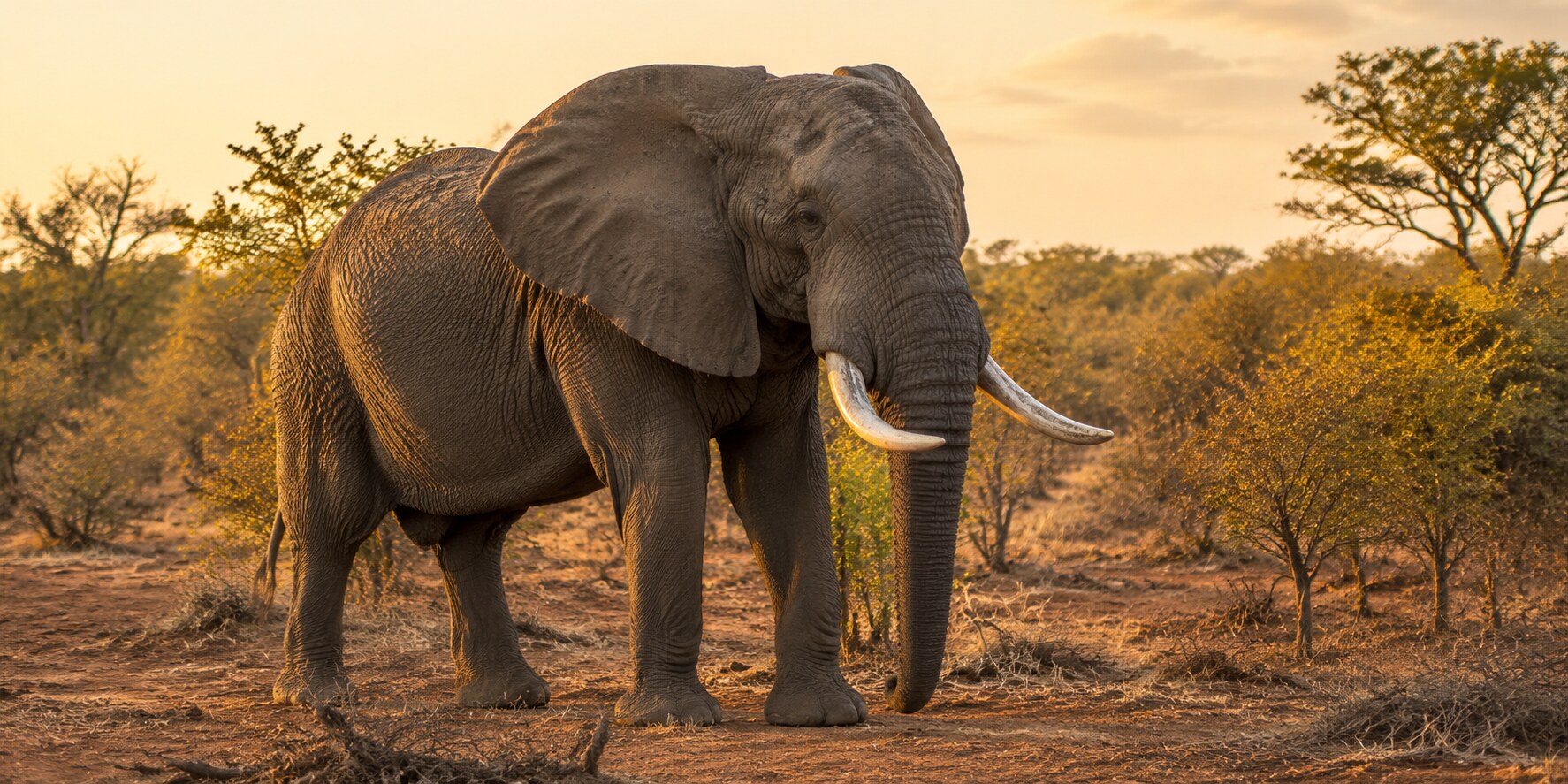African elephant bull safari