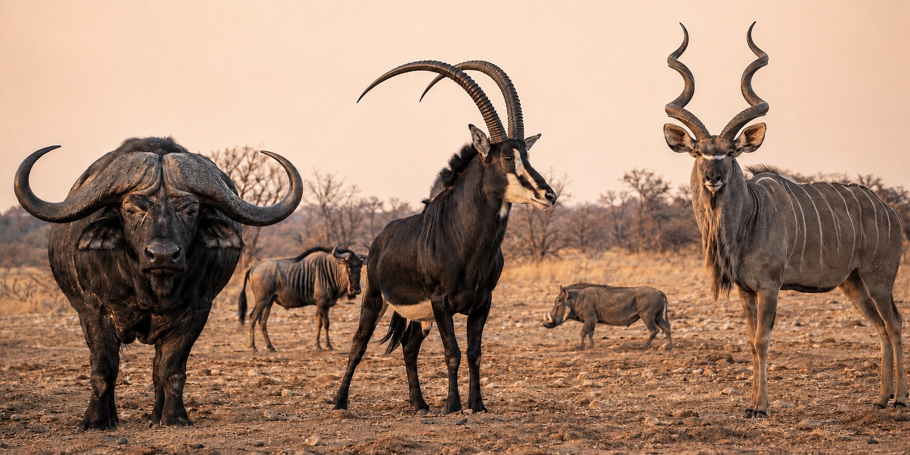 Hunters Deal buffalo, sable and plains game safari